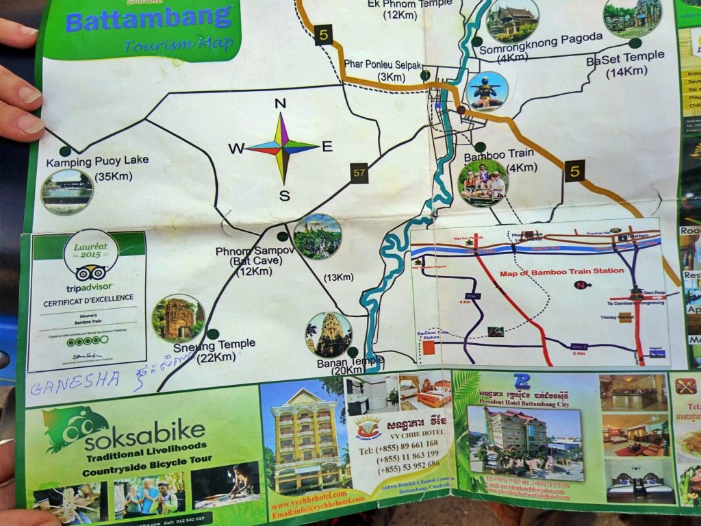 Mapa turistico Battambang